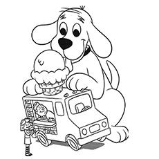 children eating ice cream coloring pages