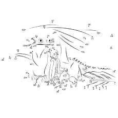 Complete the picture, How To Train Your Dragon coloring page