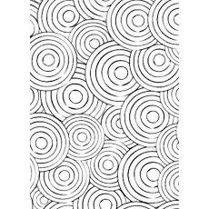 coloring page of Concentric Circle Pattern