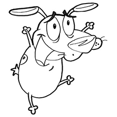 Courage Cowardly Dog Coloring Pages