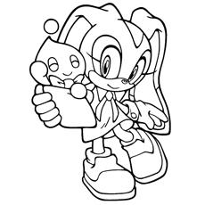 baby sonic the hedgehog coloring pages