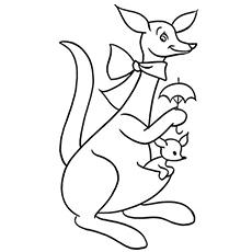 Kangaroo Coloring Page