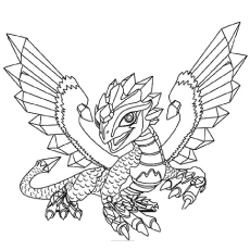 The cute little dragon, How To Train Your Dragon coloring page