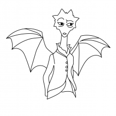 The Dean Hardscrabble from Monsters coloring page