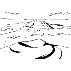 Dormant Volcano coloring page