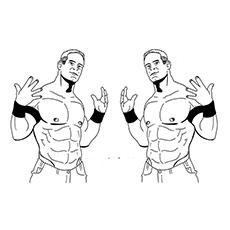 The double surprise John Cena coloring page