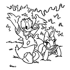 The Duck Daisy coloring page