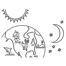 Coloring Pages For Earth Supports Life