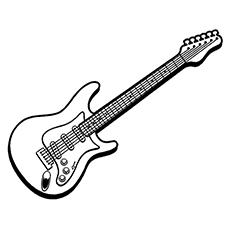 Top 25 Free Printable Guitar Coloring Pages Online