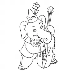 The Elephant Playing Cello_image