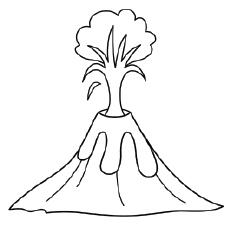 Extinct Volcano coloring page