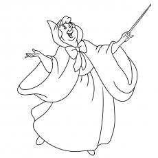 Fairy Godmother Coloring Page