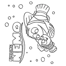 Finding Nemo Poster Coloring Page