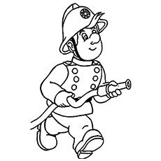 printable firefighter coloring pages