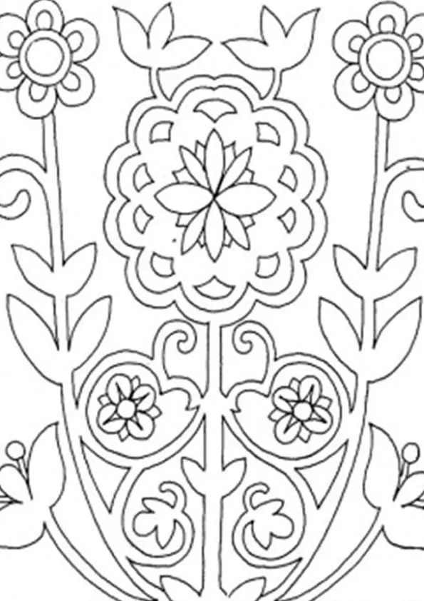 The-Flower-Shrub-Coloring-Page