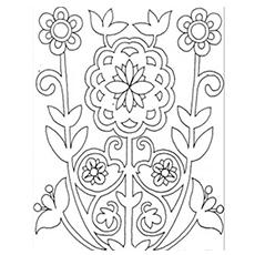 Flower Shrub coloring page