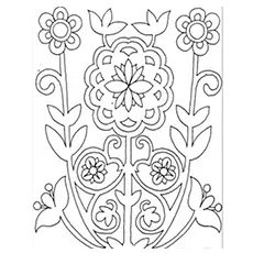 Flower Shrub coloring page