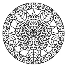 Abstract Beautiful Design of Coloring Pages