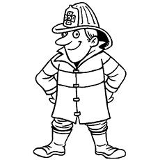 fireman coloring pages for kids printable