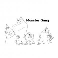 Top 20 Free Printable Monsters Inc. Coloring Pages Online