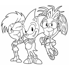 baby sonic coloring pages