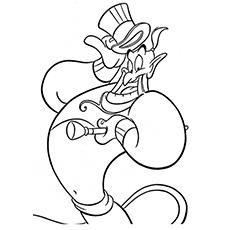 aladdin coloring pages genie