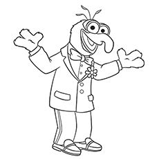 Gonzo coloring page