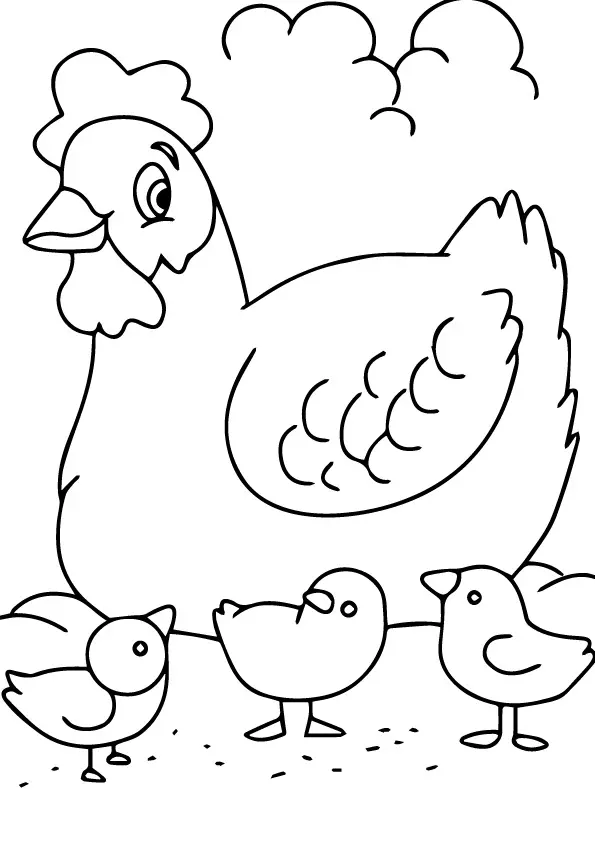 The-Hen-And-Chick-coloring