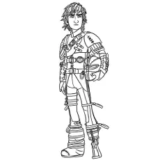 Hiccup, How To Train Your Dragon coloring page_image