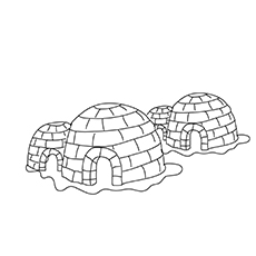 Coloring Pages of Igloo