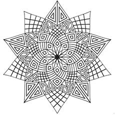 intricate pattern coloring pages