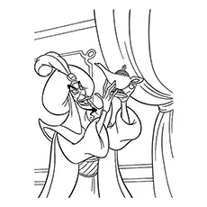 coloring page of jafar