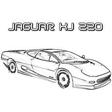 Jaguar Xj Sport Car Coloring Page