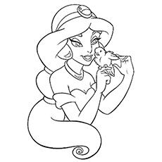 Jafar in his palace - Aladdin (and Jasmine) Kids Coloring Pages