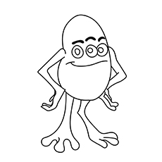 The Jeff Fungus from Monsters coloring page