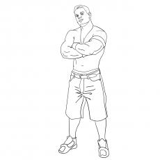 Top 15 Free Printable John Cena Coloring Pages Online