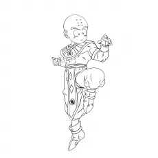 Character Krillin of Dragon Ball Z Pics Coloring Pages