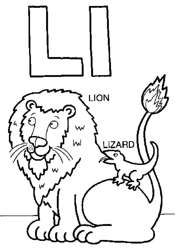 The-L-For-Lion-And-Lizard