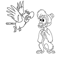 Coloring pages of aladdin Lago