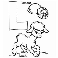 letter l coloring page