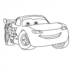 The Lightnin Mcqueen Coloring_image