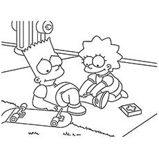 Top 10 Free Printable Simpsons Coloring Pages Online