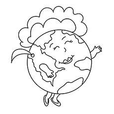 Little Lady Earth Coloring Pages