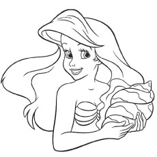 Little mermaid coloring page