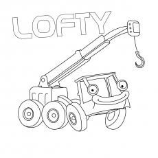 lofty coloring page ideas bob the builder