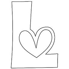 Love coloring page