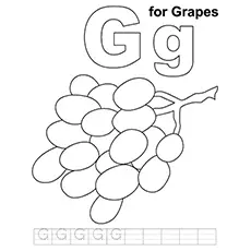 Lower And Upper Case G coloring page
