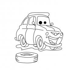 movie cars free coloring pages