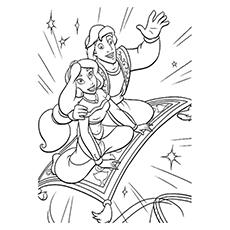 Magic Carpet Coloring Page