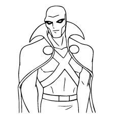 Printable Image of Martian Man Hunter to Color